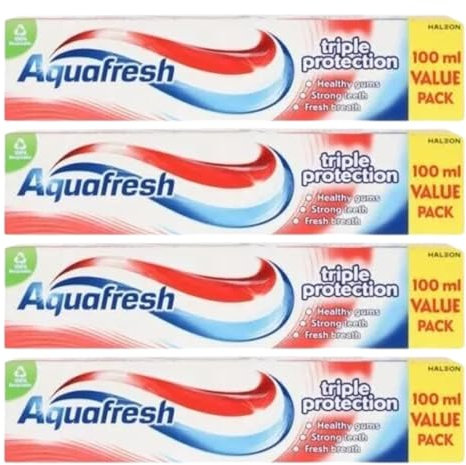 Triple Protect Toothpaste 100ml - Pack of 4 Advanced Formula for Complete Oral Care, Fresh Breath, and Long-Lasting Protection for a Healthy, Confident Smile