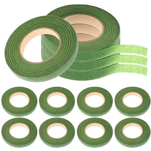 KICHOUSE 12rollen Blumenwickeltape Aus Crepe Starke Und Dehnbare Klebebänder Für Blumenarrangements -projekte Und Verpackungen Für Hochzeiten Und Floristik