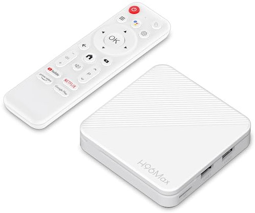 Android 14.0 TV Box, LEFFOT 4K Ultra HD Streaming Device for TV, 2GB RAM 16GB ROM, IPTV Box with Google assistant Voice Remote, 2.4G & 5G WiFi 6, 100M Ethernet, HDR10