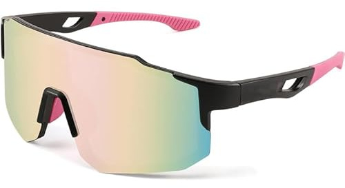 KIRZAX Gafas de ciclismo, gafas de ciclismo de carretera para hombre y mujer - Protección UV400, gafas de sol para ciclismo, motociclismo, running, esquí, béisbol, pesca y vóley playa