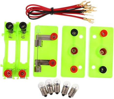Gatuida Kit de Experimentos Eléctricos Stem para Niñas Juego Educativo de Circuitos con Bombillas Material Didáctico para Laboratorio Escolar Fomenta Trabajo Equipo y Pensamiento Crítico