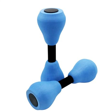 Pesas de piscina para aeróbic acuático – 1 par de mancuernas de agua con EVA – mancuernas acuáticas Aqua Fitness – Barra de ejercicios de barra de mano de alta densidad para deportes de piscina