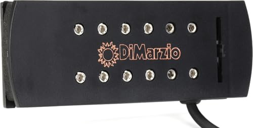 DiMarzio DP 138BK Virtual Acoustic Tonabnehmer für Akustikgitarren, Schwarz
