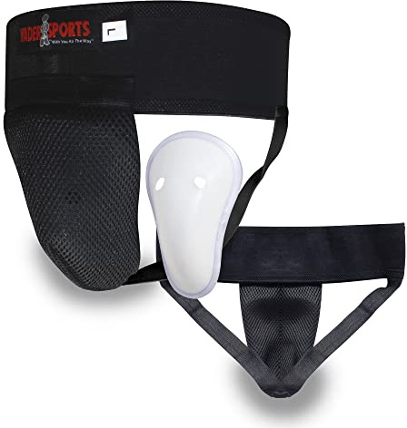 Tiefschutz / Bauchschutz für Muay Thai MMA UFC Cricket-Box, schwarz, für Kinder, Kampfsport-Trainingsbox, Hockey-Gangschutz, Kampfsport-Box-Schutz für Erwachsene (Größe S / Kinder im Alter von 8–10