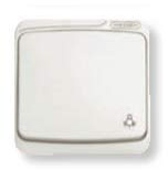 Niessen arco - Tecla pulsador luz serie arco blanco alpino