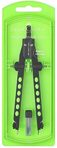 Faber-Castell Zirkel Schnellverstellzirkel Factory Neon 2019 Grün
