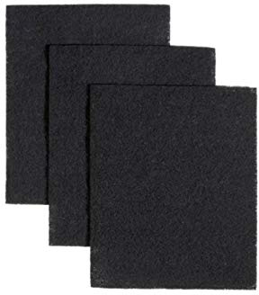 CFS – 7-3/4 x 10-1/2 Charcoal Range Hood Filter Pads Compatible with BP58 Non-Ducted Models – Removes Odor & Smoke – Replacement Carbon Filter – 3 Pack
