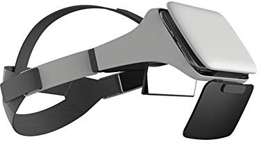 Gafas VR Casco inteligente todo en uno Blu-ray Gafas de realidad virtual 3D Teatro Ultra HD VR Lupa de la pantalla del teléfono móvil Protección ocular y protección radiológica. ( Color : White )