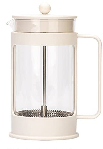 French Press Kaffeebereiter Für Camping Reisegeschenke, Verdickte Hitzebeständige Borosilikatglas Kaffeekanne Mit 304 Edelstahlfilter, Multifunktionaler Tee Oder Kaffeepresse, Leicht Zu Reinigen