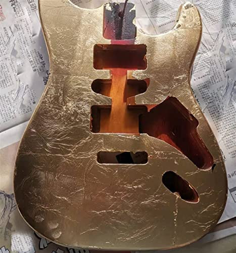 TSTS Handgefertigt Für. Stecken E-Gitarrenkörper Unfertigter Alder-Holz-leerer Elektrischer Gitarre-Panel-Körper Unfertiger DIY Gitarrenkörper