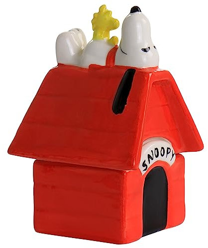 Peanuts - Juego de salero y pimentero con diseño de Snoopy y Woodstock