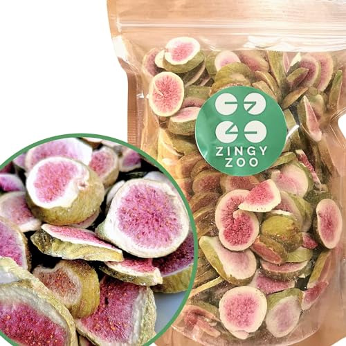 Higo Deshidratado Liofilizado | XL 300g Natural Frutas Deshidratadas Higo Tinto Green Red Figs | Freeze Dried Fruit Fig Slices Chips | Fruta Deshidratada | Gefriergetrocknete Feige ZingyZoo