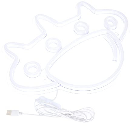 DOITOOL Ufo Neon Nachtlicht Usb Betrieben Kreative Deko Für Schlafzimmer Partys Und Kinderzimmer Einzigartiges Design Mit Optischer Illusion Für Gemütliche Atmosphäre