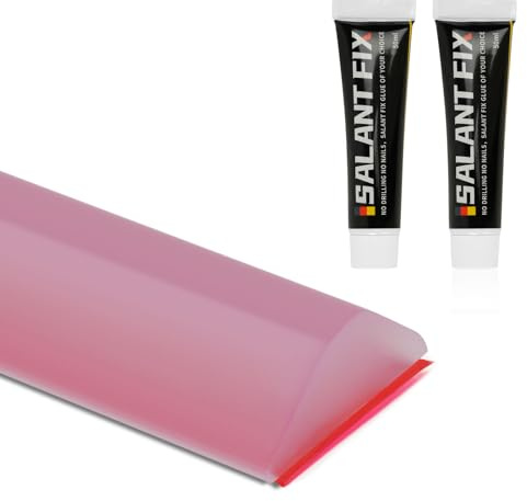 Flintronic Självhäftande silikon duschbarriär, 2M hopfällbar duschtröskel, hopfällbar badrum vattenbarriär, med 2 x 20 g, lim, vattenretentionsremsa för badrum (transparent)