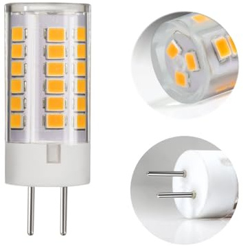 LEDLOCLB Regulable GY6.35 LED SMD 39 Cuentas 6W Lámpara De Cerámica Cuentas 12V/ACDC Lámpara Decorativa De Maíz 1 Paquete,Blanco,CA/CC 12V-1 Uds.