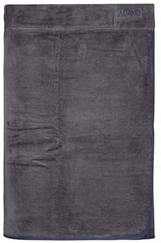 ADAMO XXL-Sauna Kilt anthrazit für Herren in Übergrößen mit Klettverschluss (65 x 150 cm)