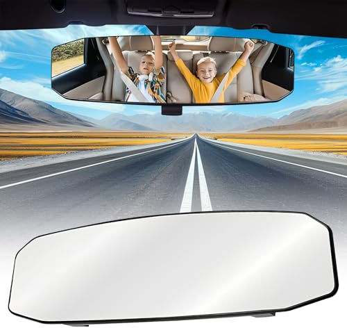Rückspiegel Auto 299 * 90 mm Innenspiegel Auto Rückspiegel Baby Toter Winkel Spiegel Autos Universal Innenspiegel Tragbar Kosmetikspiegel Totwinkel Spiegel für Autos,SUV,LKW
