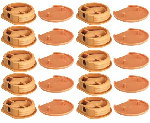cyclingcolors 10x Ferrure d'assemblage beige avec cache en plastique idéal caravane bateaux vans camping-cars camions aménagés Connecteur Fixation Meuble Cuisine, capuchon beige RAL 1011