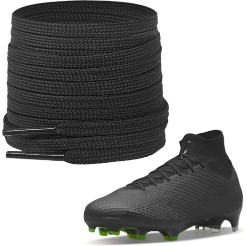 UamGlsob Cordones para botas de fútbol Nike Mercurial, 6 mm anchos, Cordones planos y delgados de repuesto para deporte
