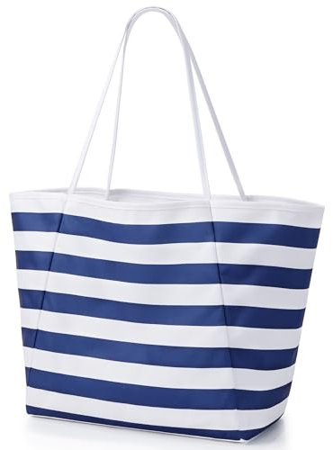 KALIDI Strandtasche XXL Familie Badetasche Damen Herren Wasserdicht Beach Bag Shopper Große Schwimmtasche für Strand Reisen Einkaufen Sport