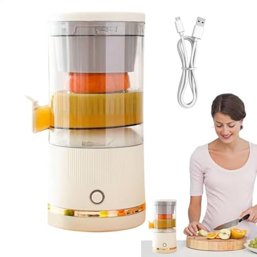 Automatic Citrus Juicer, Electric Fruit Press Machine, Portable Orange Juicer, Rechargeable Juice Blender, Compact Citrus Squeezer, 7.4V Orange Juicer, Lime And Grapefruit Juicer, Easy-To-Use Juice