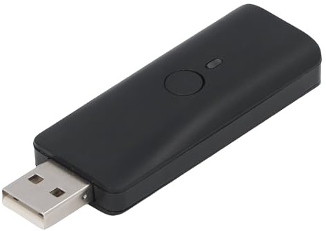 Yunseity USB Wireless Controller Adapter, Wireless Controller Adapter Widely Compatible for PC (Black)