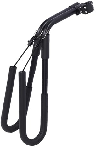 Fockety Surfboard Bike Rack, Justerbar Anti Slip Longboard Surfboard Rack för Surfbrädor 8 Fot eller Kortare, Paddleboards, Snabba Frigöringsstänger Surfbrädhållare för Bodyboards,