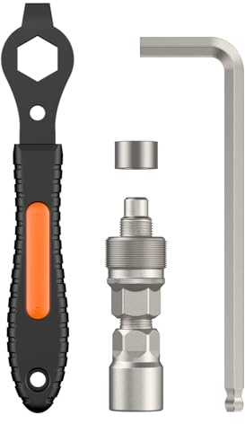 Pawfly Upgraded Fahrrad Kurbelabzieher Kurbelentfernungswerkzeug Tretlager Werkzeug für Vierkant Taper Shimano und ISIS Keilprofil Kurbelarme
