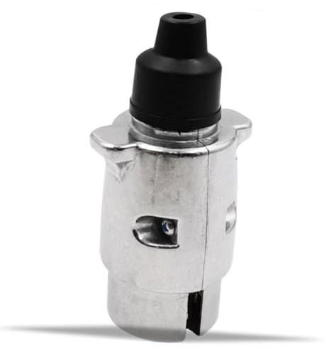 IMIKEYA Adattatore di spina per rimorchi perni alloggiamento in lega di alluminio resistente all'acqua sicura per auto e camion standard europeo