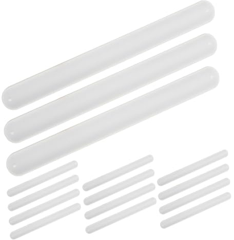 Toyvian 20pezzi Braccialetti Fai da Te in Silicone Bianco per Ragazzo Ragazza Cinturini Pressione Vuoti per Dipingere Creare Bomboniere e Cestini di Natale e Halloween