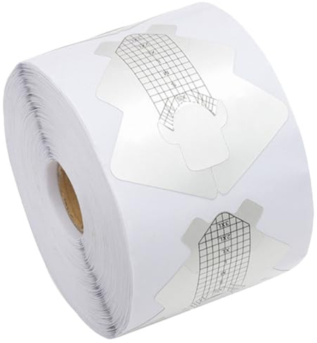 ELAYARD Aluminiumfolie Nagelverlängerungs form Aufkleber Fischschwanz Design Nagelkunst Schablonen für Maniküre DIY Nagelverlängerung Haushalt Nagelpflege Zubehör
