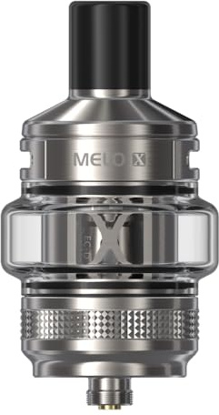 For Eleaf MELO X Tank da 5 ml Ø28mm (Argento) Resistenza EC-D Dual Mesh 0,3 Ω/0,5 Ω | Drip Tip 510 sostituibile | Atomizzatore per iStick XC100/X80/Pico Plus Mod Originale - No Nicotine