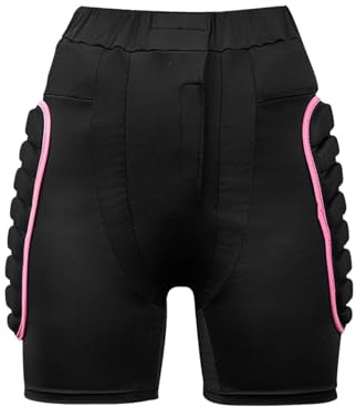 KESOTO Schutzpolster Shorts Hüftschutz Protektor Hose Vollständige Polsterung Atmungsaktives Material für Ski Snowboard Skating Schnelle Abfahrten, M