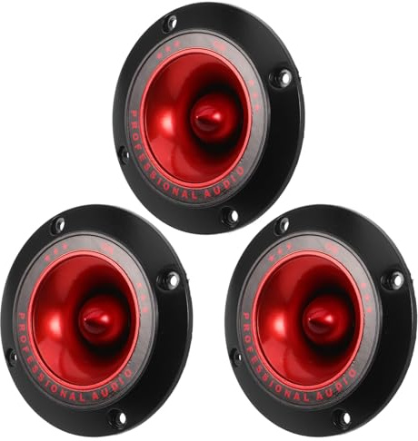 YARNOW Lot de 3 Tweeters Piézoélectriques Aigus Pavillon Acoustique, Remplacement Haut-parleur Piézo pour Systèmes Audio de Scène, Résistants la Chaleur, Légers et Compacts, Accessoires