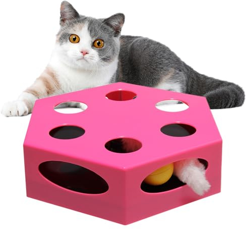 Juguetes interactivos para gatos, inteligente para gatitos, juguetes electrónicos para gatos, para ejercicio en interiores, enriquecimiento, estimulación, juego