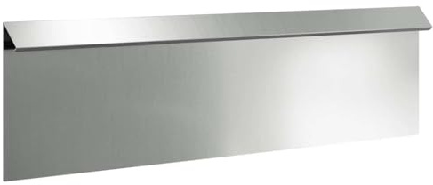 Qnhdfrt Valla de caracol de acero galvanizado, 100 x 3,5 x 25 cm, cercado de metal para jardín y bancal, barrera de caracol plateado para delimitar parterres de plantas