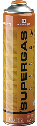 Cartouche gaz 330g Butane propane mix 600ml Kemper Bonbonne gaz universelle valve 7/16