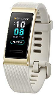 Huawei Band 3 Pro - Smart Band Fitness Activitiestracker with 0.95 AMOLED Touchscreen, 24/7 Continuous Heart Rate Monitor, Up to 12 Days usage, Scientific Sleep Monitor, GPS, 5ATM Waterproof, Gold