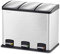 Velaze Recycling Pedal Bin | 36L Rubbish Capacity | Robust Metal Body with Stainless Steel Finish | Premium Stainless Steel Lids| for Kitchen Waste