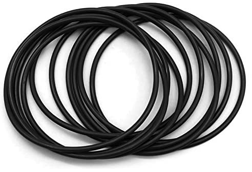 Othmro 10pcs O-Rings Seal Rubber Washers, 75mm OD 70.2mm ID 2.4mm Width, Nitrile Rubber Sealing Gasket Rings for Plumbing