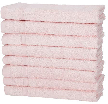 8er Gästetücher Rosé | 50% Bambus & 50% Baumwolle | ÖKO-TEX Standard Zertifiziert | Nachhaltige Premium Qualität 450 g/m²