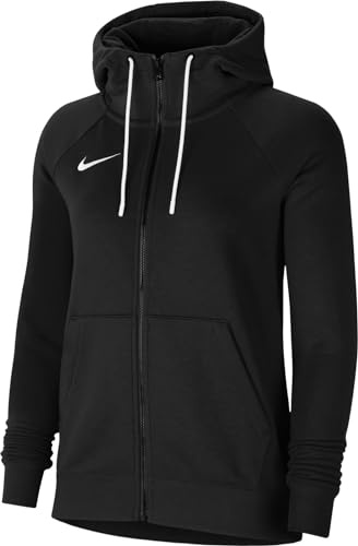 Nike Damen Nk Flc Park20 Fz hættetrøje Sweatshirt, Black/White/White, XL EU