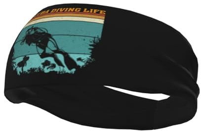 Scuba Diving Headbands for Women Men Breathable Sports Headband Outdoor Interior Sports Wicking Hair Ties Leisure Hair Bands