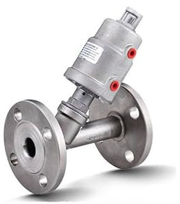 DN65 pneumatisches Eckventil aus Edelstahl mit Flansch(Single Acting-Normally Open)