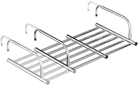 Tendedero para balcón de Acero Inoxidable con Toalla retráctil, tendedero telescópico Plegable para radiador, barandillas para alféizar de Ventana, tendedero Plegable telescópico Ajustable