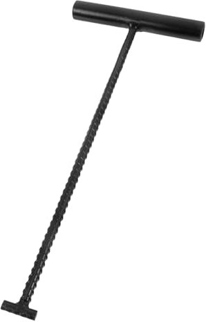 TOPBATHY Manhole Cover Hook Tool Heavy Duty Metal Hook for Lifting Pulling Removing Covers in Storm Drains Septic Tank Risers