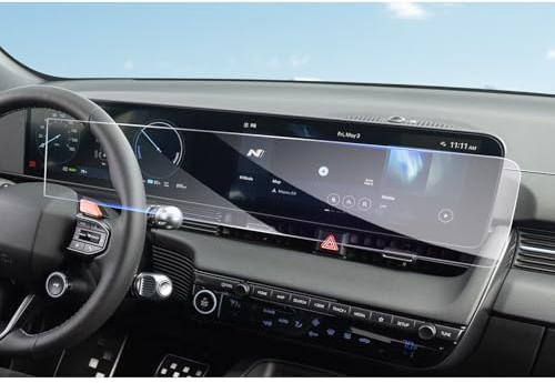 GAFAT Compatibile con Hyundai Ioniq 5 Facelift 2025 2026 2027 pellicola protettiva per navigazione, Ioniq 5 2025 ioniq 5 N N Line Navigation + Cockpit pellicola protettiva in vetro temperato 9H