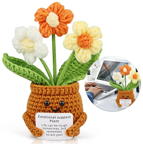 Yegookay Sorgenfresser porte bonheur Opération Plante du Bonheur cadeau d'adieu thérapie le bonheur nous a fait des collègues cadeaux d'encouragement deuil cadeau de bienvenue collègue gadget