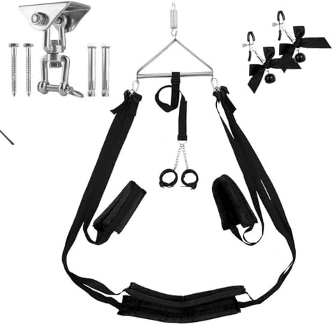 Sexschaukel Für Die Decke Sex Schaukel Erwachsene Liebesschaukel Brett Aus Leder Tuch Holzbalken Bequem Sexschschaukel Luxus Extrem Ständer Delux 200kg Rot,#5