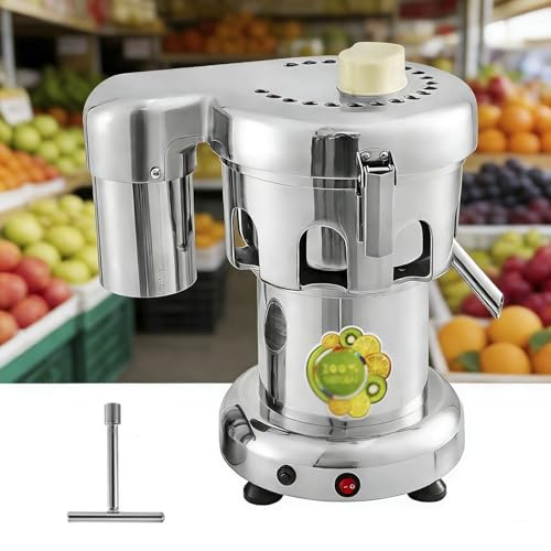 Extractor de frutas eléctrico, máquina extractora de jugo comercial, fabricante de jugo de acero inoxidable, licuadora centrífuga de verduras 2800r/min 370W for restaurantes